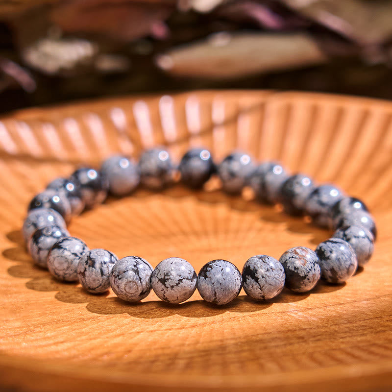 Snowflake Obsidian Balance Bracelet