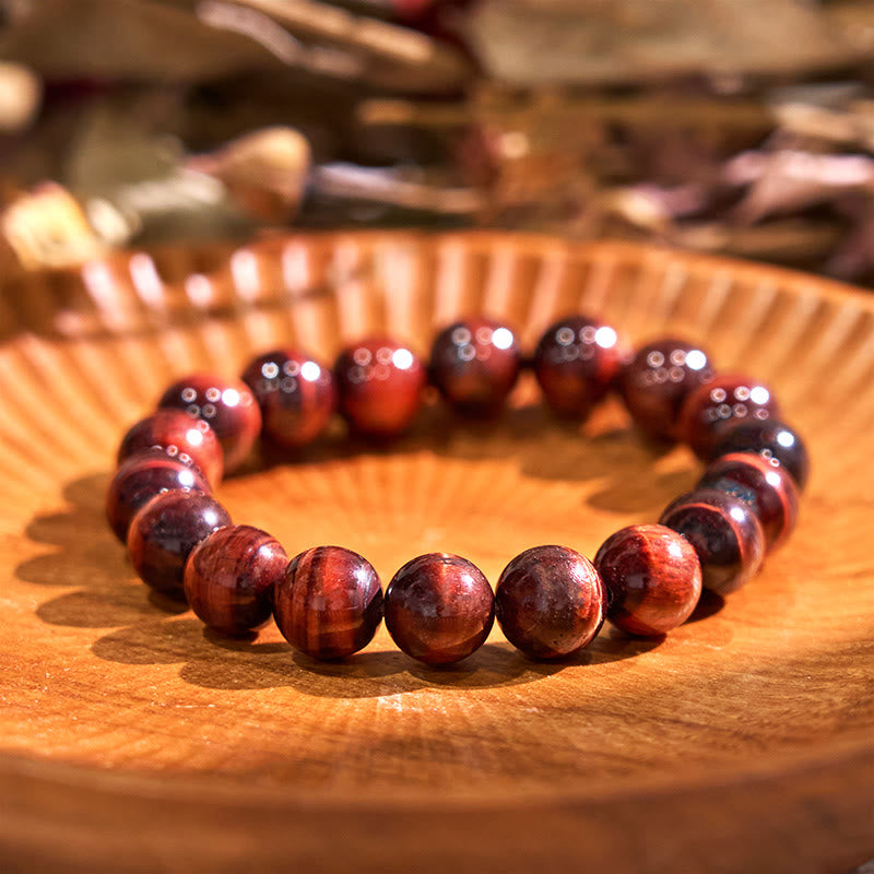Natural Tiger Eye Healing Bead Bracelet - Image 11