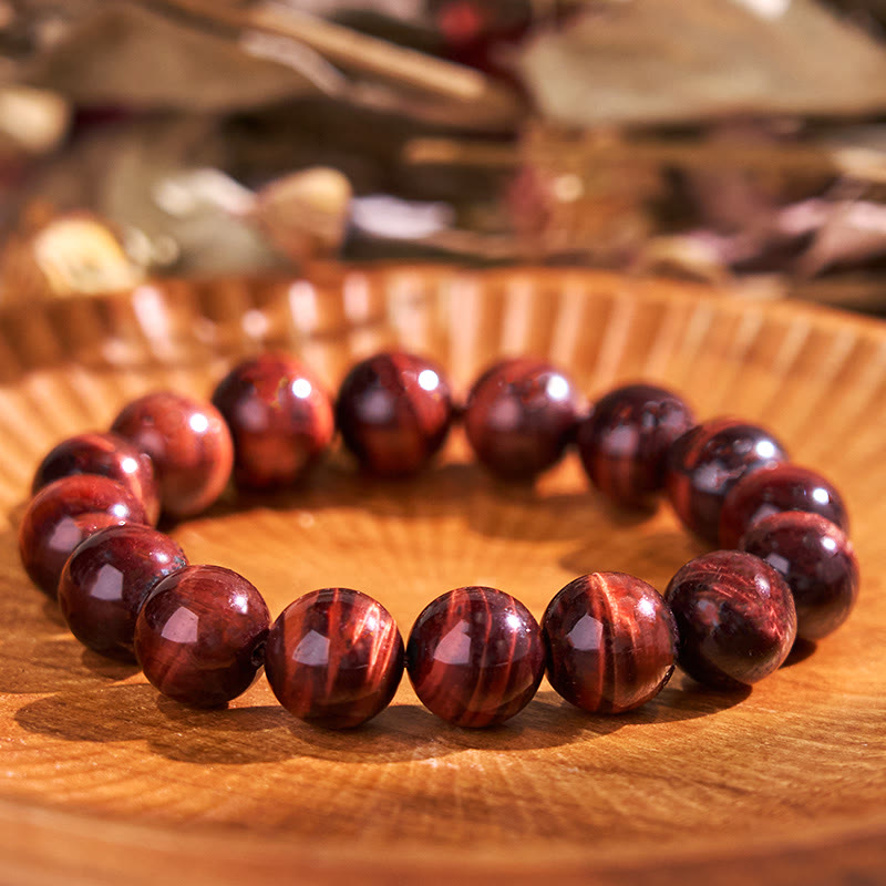 Natural Tiger Eye Healing Bead Bracelet - Image 18
