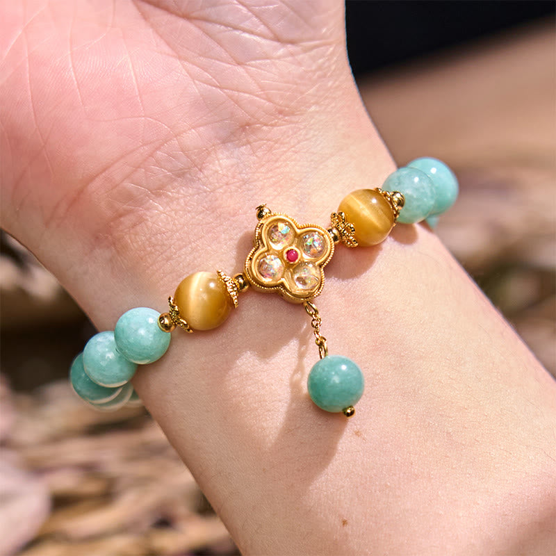 Jade Yellow Tiger Eye Prosperity Bracelet - Image 3