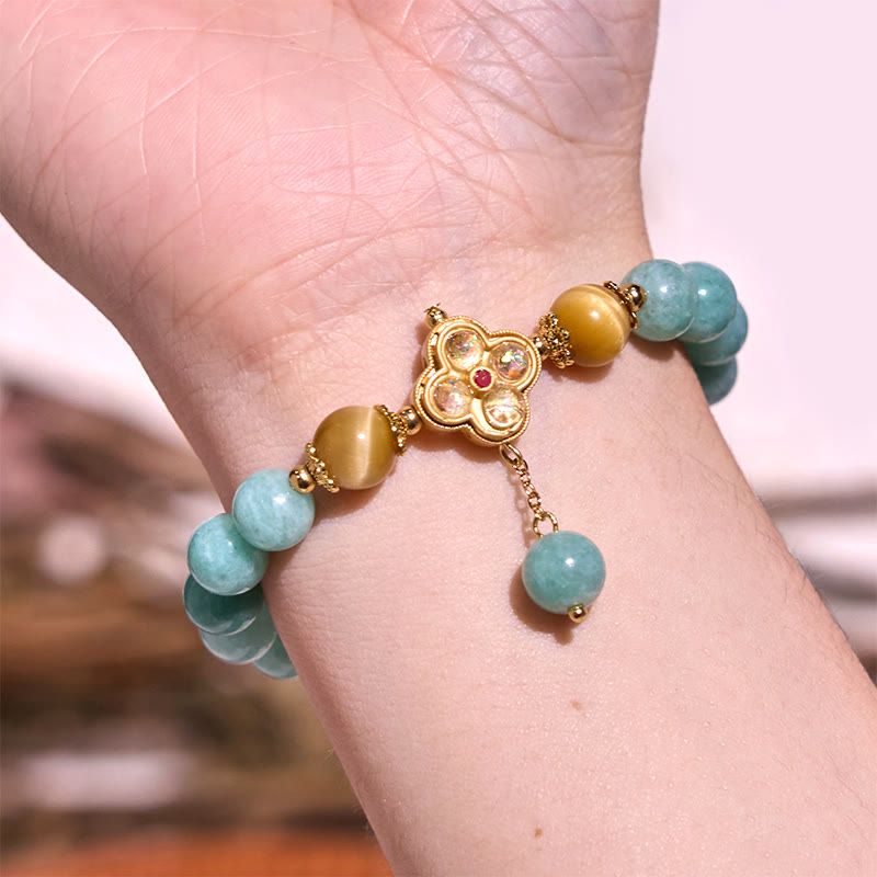 Jade Yellow Tiger Eye Prosperity Bracelet - Image 4