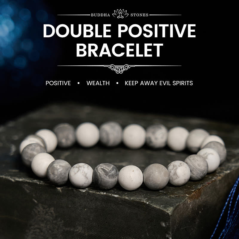 Picasso Jasper White Turquoise Courage Bracelet