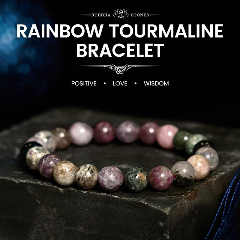 Rainbow Tourmaline Positive Bracelet