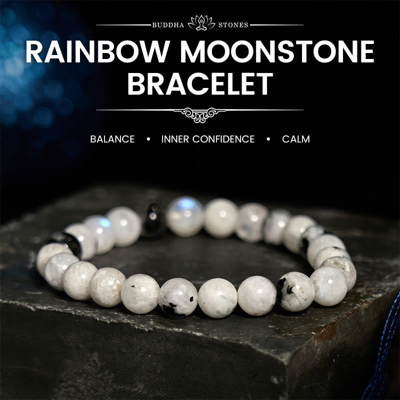 Rainbow Moonstone Harmony Bracelet