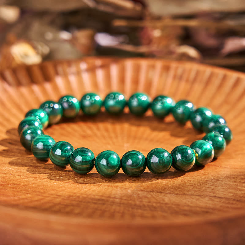 Natural Malachite Protection Calmness Bracelet - Image 3