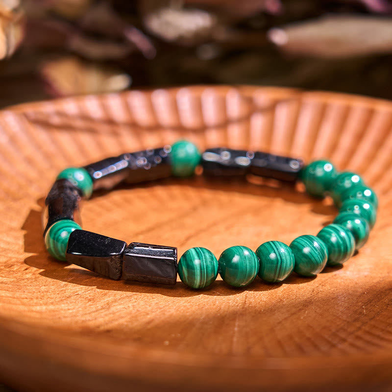 Malachite Black Tourmaline Purity Bracelet