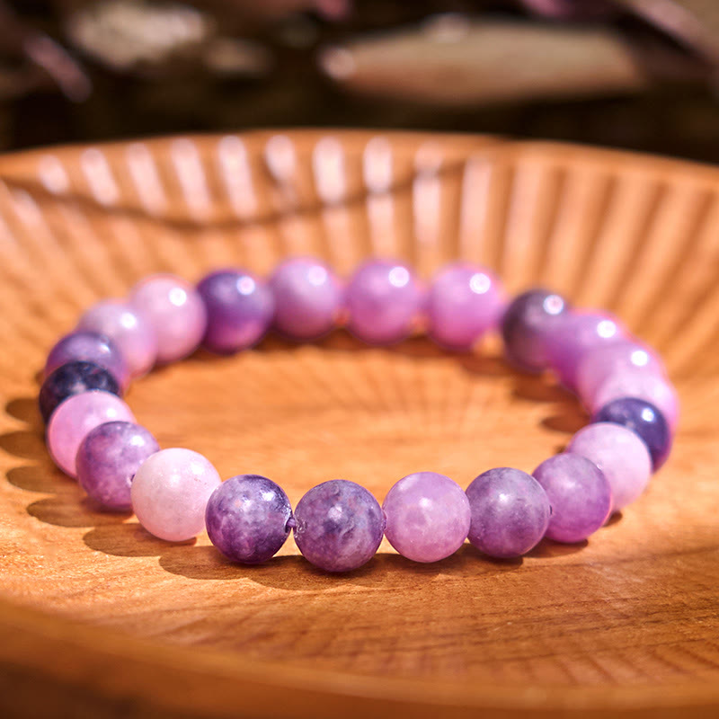 Purple Mica Stone Positive Bracelet