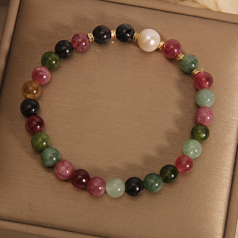 Tourmaline Pearl Wisdom Bracelet - Image 3