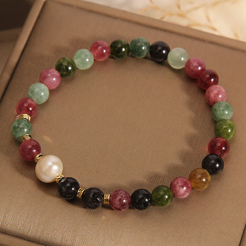 Tourmaline Pearl Wisdom Bracelet - Image 4