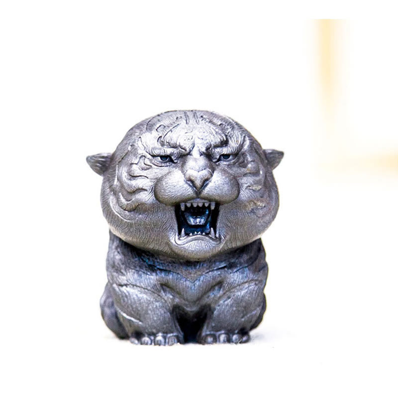 Handmade Mini Roaring Tiger Iron Powder Rust Cast Resin Statue Home Decoration - Image 29