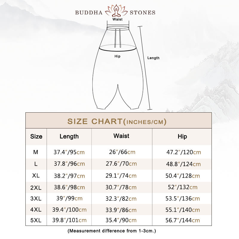 Dragon Design Casual Plain Cotton Men's Pants With Pockets - Image 6