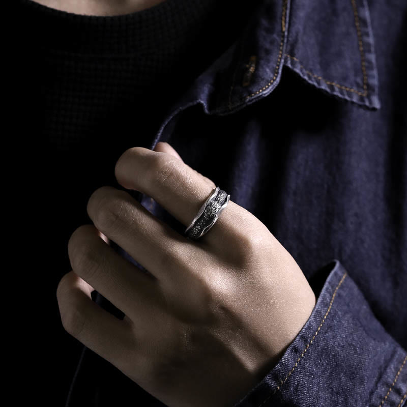 999 Sterling Silver Snake-shaped Year Of The Snake Protection Ring - Image 16