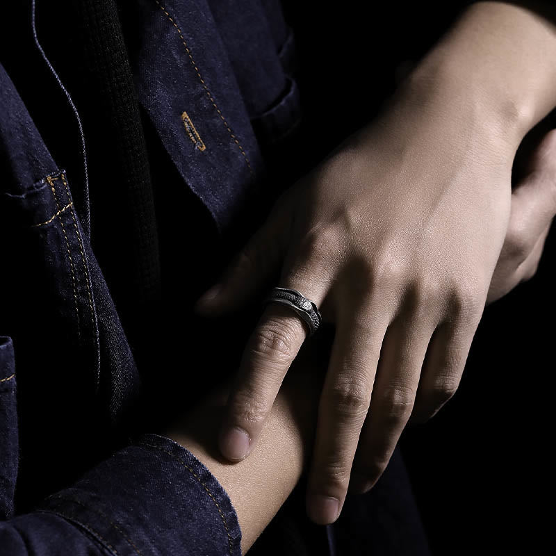 999 Sterling Silver Snake-shaped Year Of The Snake Protection Ring - Image 17