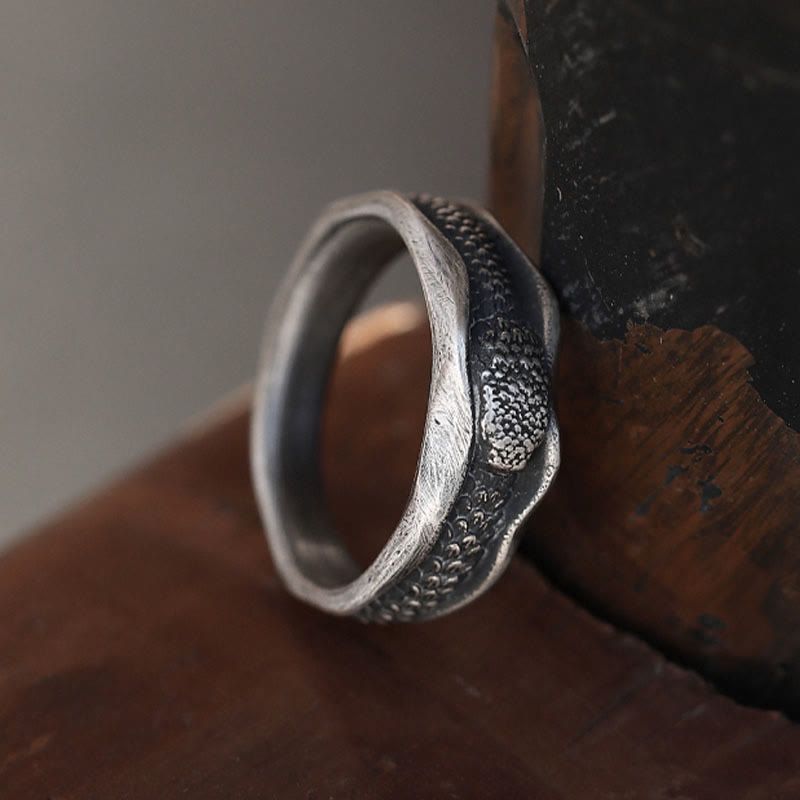 999 Sterling Silver Snake-shaped Year Of The Snake Protection Ring - Image 11