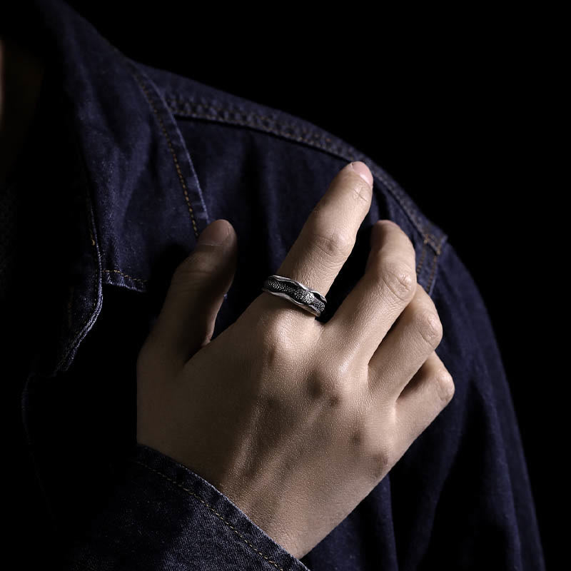 999 Sterling Silver Snake-shaped Year Of The Snake Protection Ring - Image 15