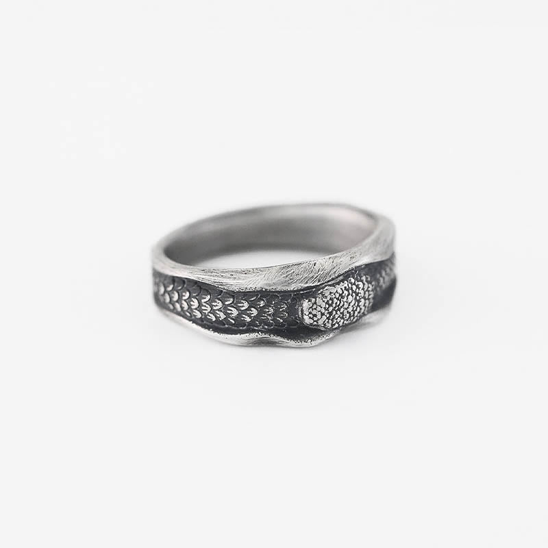 999 Sterling Silver Snake-shaped Year Of The Snake Protection Ring - Image 4