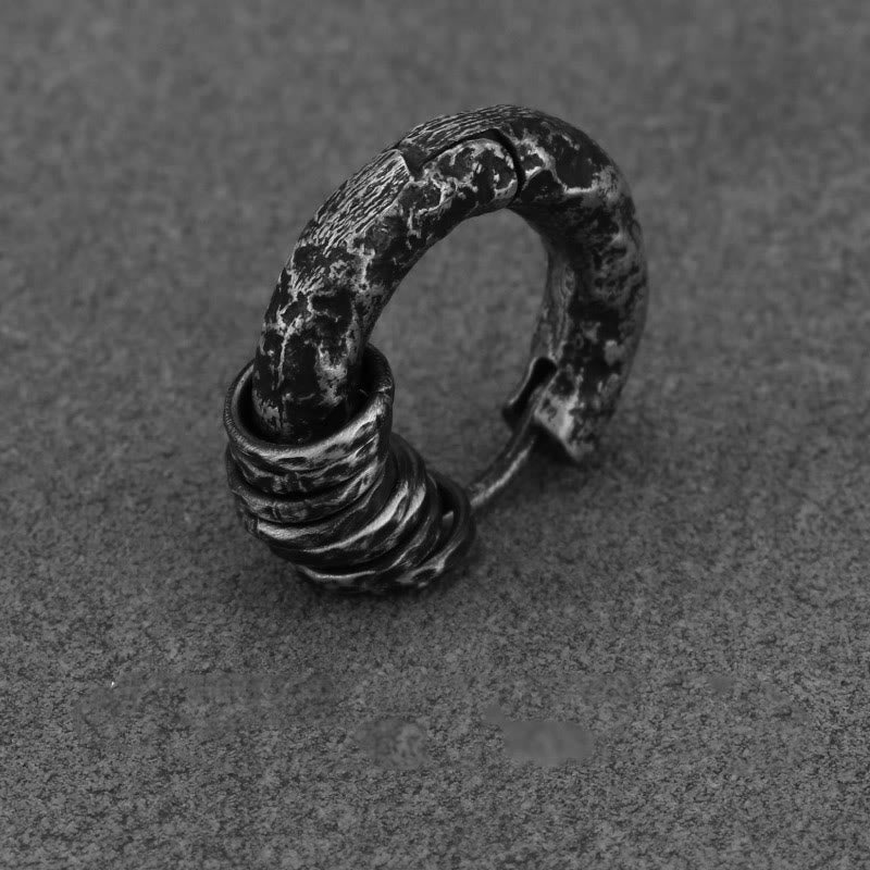 925 Sterling Silver Hand-hammered Protection Earrings - Image 16