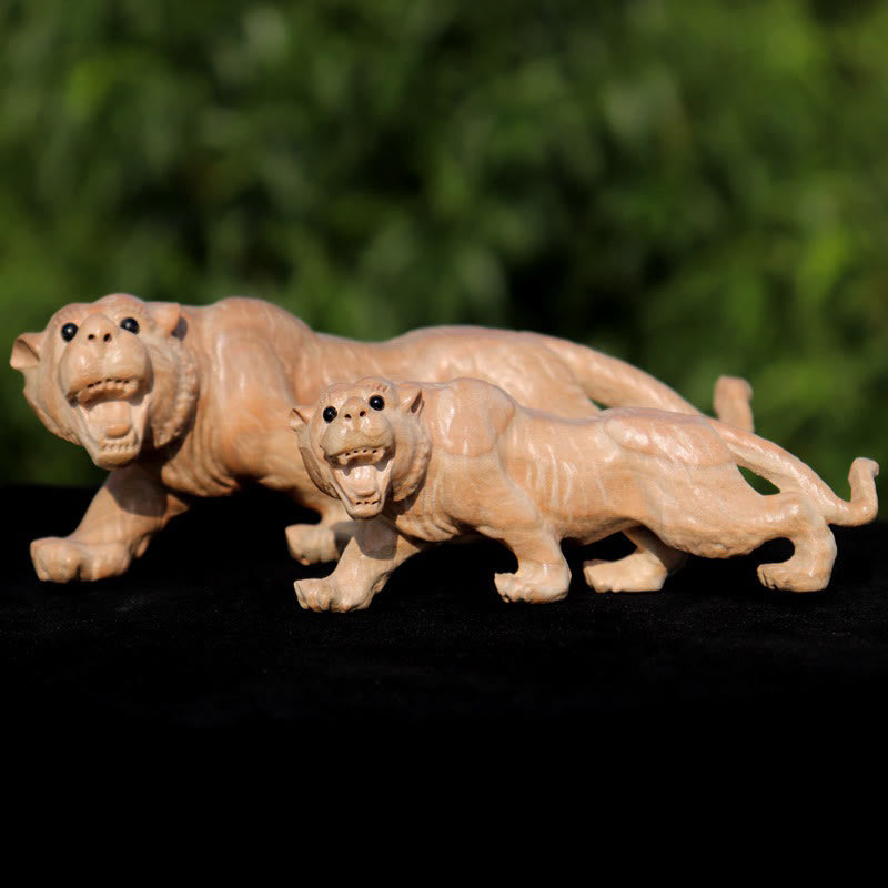 Year Of The Snake Chinese Zodiac Fu Character Peach Wood Home Statue Decoration - Image 14