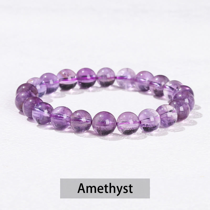 Various Crystal Stone Amethyst Green Aventurine Rose Quartz Healing Bracelet - Image 5