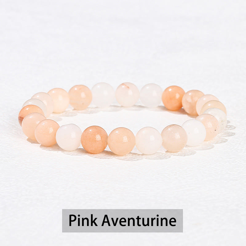 Various Crystal Stone Amethyst Green Aventurine Rose Quartz Healing Bracelet - Image 12
