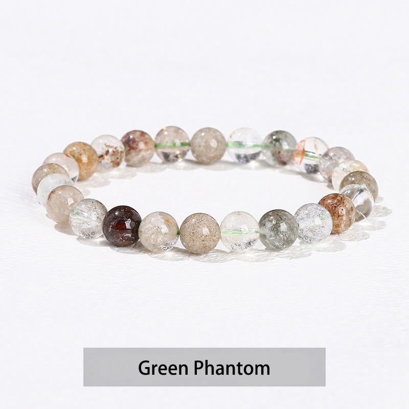 Various Crystal Stone Amethyst Green Aventurine Rose Quartz Healing Bracelet - Image 24