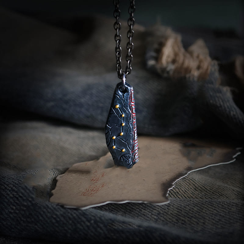 999 Sterling Silver Big Dipper Balance Necklace Pendant