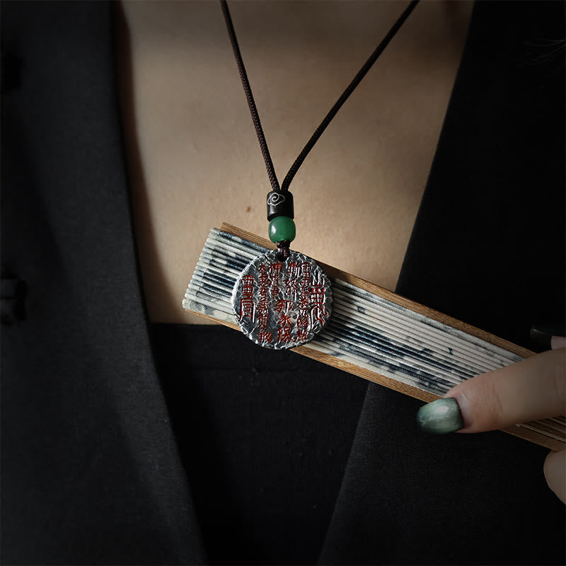 999 Sterling Silver 24k Gold Bagua Tai Chi Yin Yang Design Mountain Ghosts Spend Money Harmony Necklace Pendant - Image 4