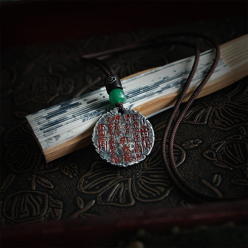 999 Sterling Silver 24k Gold Bagua Tai Chi Yin Yang Design Mountain Ghosts Spend Money Harmony Necklace Pendant - Image 5