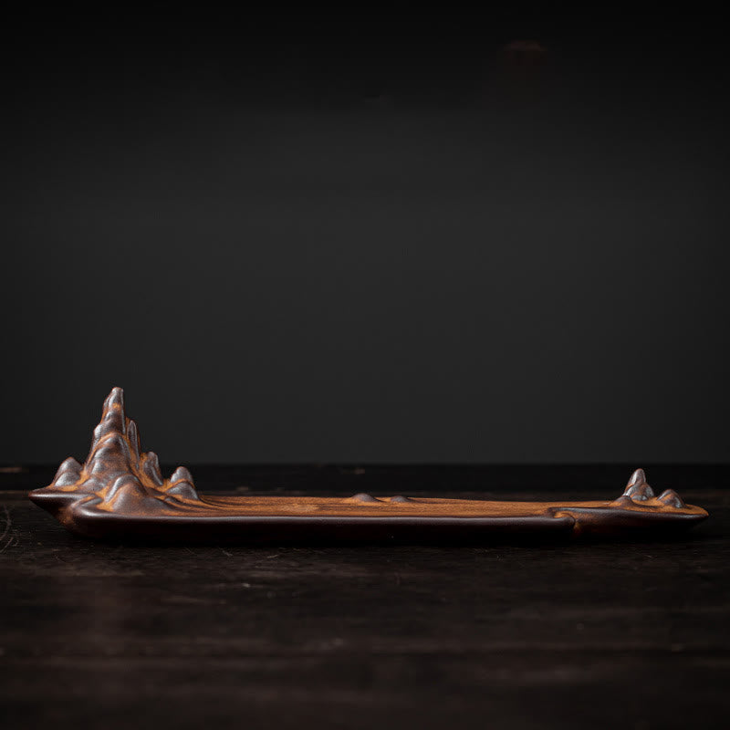 Mountains Boat Design Spiritual Healing Ceramic Stick Incense Burner Decoration - Image 7