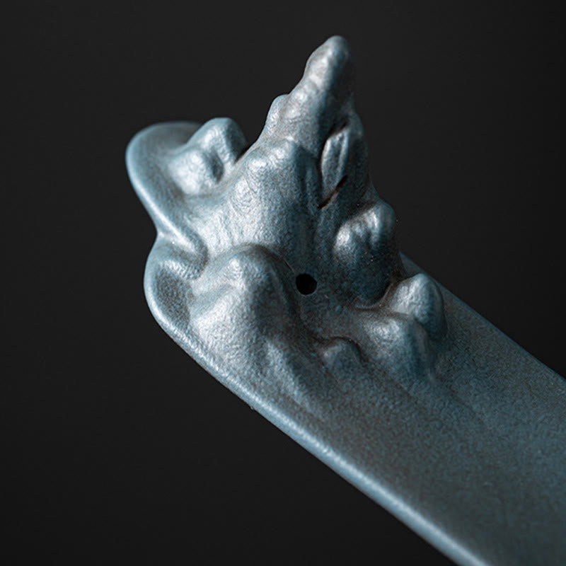 Mountains Boat Design Spiritual Healing Ceramic Stick Incense Burner Decoration - Image 11