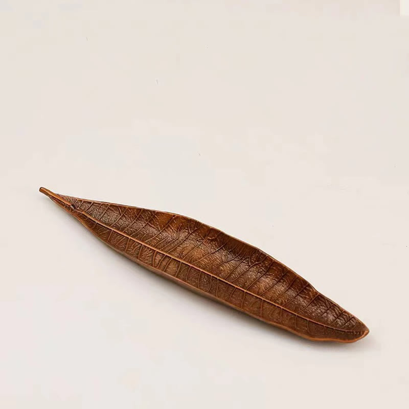 Alloy Oriental Leaf Healing Incense Burner Decoration - Image 12