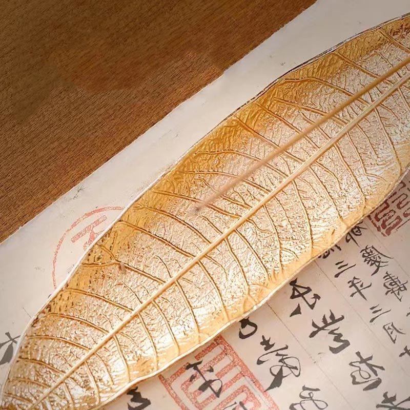 Alloy Oriental Leaf Healing Incense Burner Decoration - Image 7