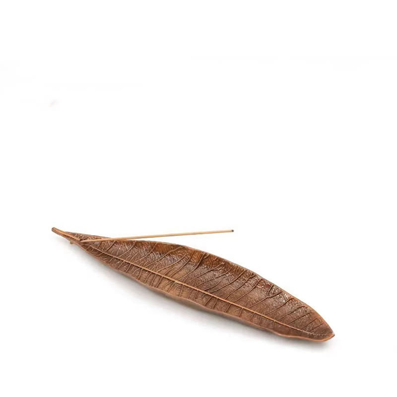 Alloy Oriental Leaf Healing Incense Burner Decoration - Image 11