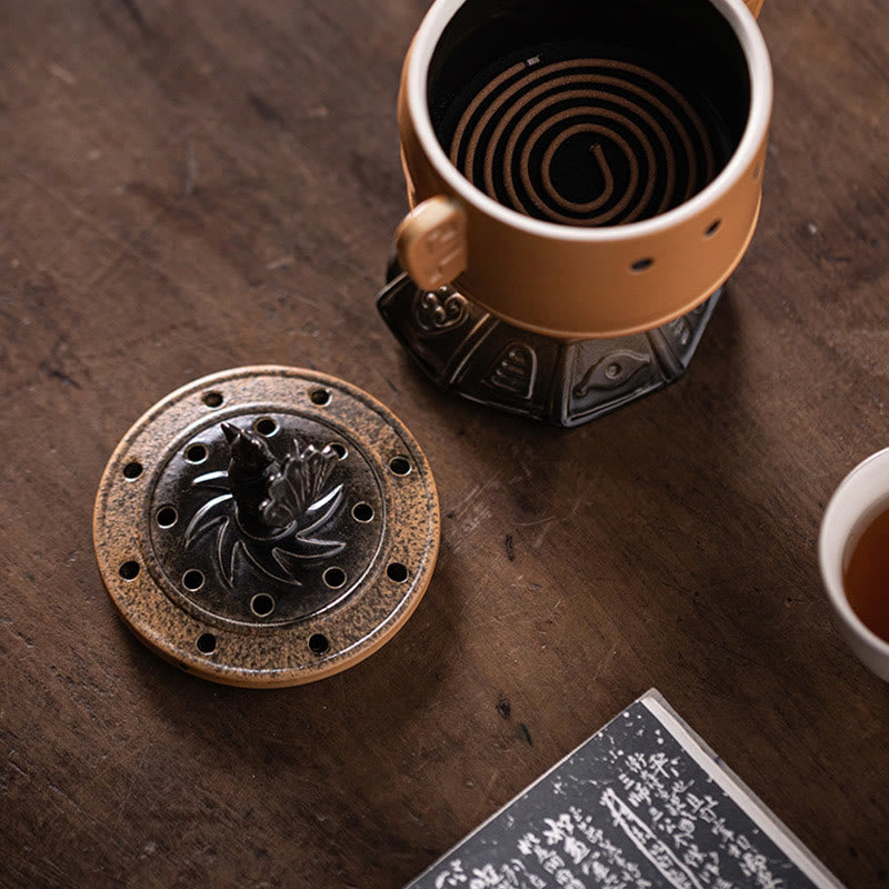 Sanxingdui Healing Ceramic Incense Burner Desk Decoration - Image 14