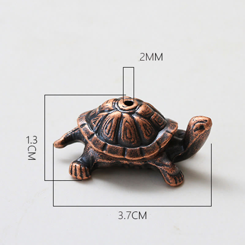Alloy Turtle Snail Healing Incense Burner Desk Decoration - Image 8