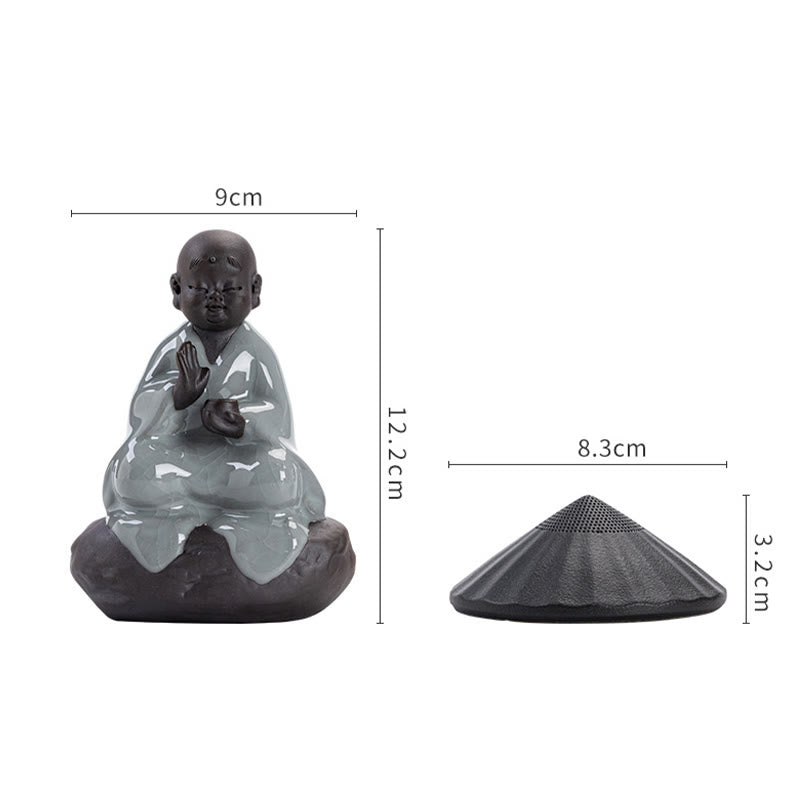 Little Zen Monk Hat Strainer Ceramic Tea Accessories Figurine Home Decoration - Image 23