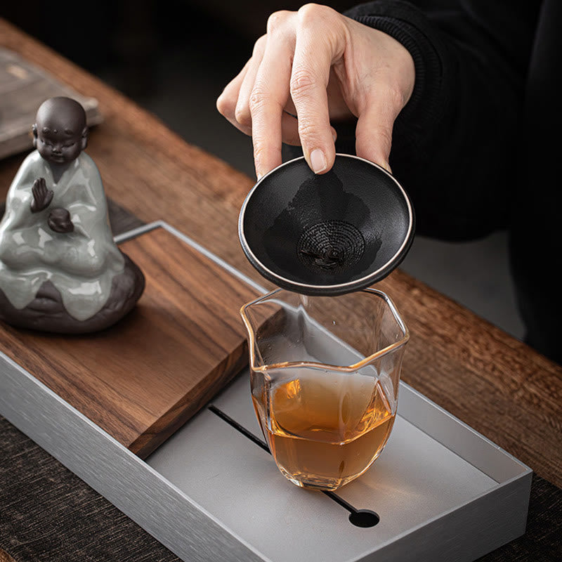 Little Zen Monk Hat Strainer Ceramic Tea Accessories Figurine Home Decoration - Image 18