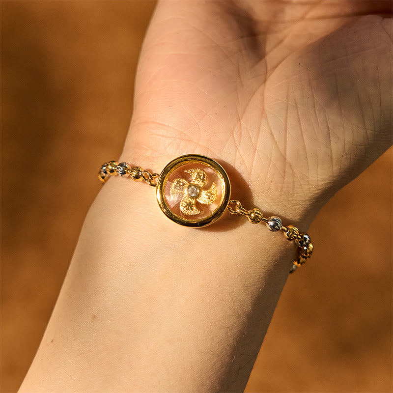 Feng Sheng Shui Qi Copper Brass Rotatable Windmill Bead Protection Braided Bracelet - Image 4