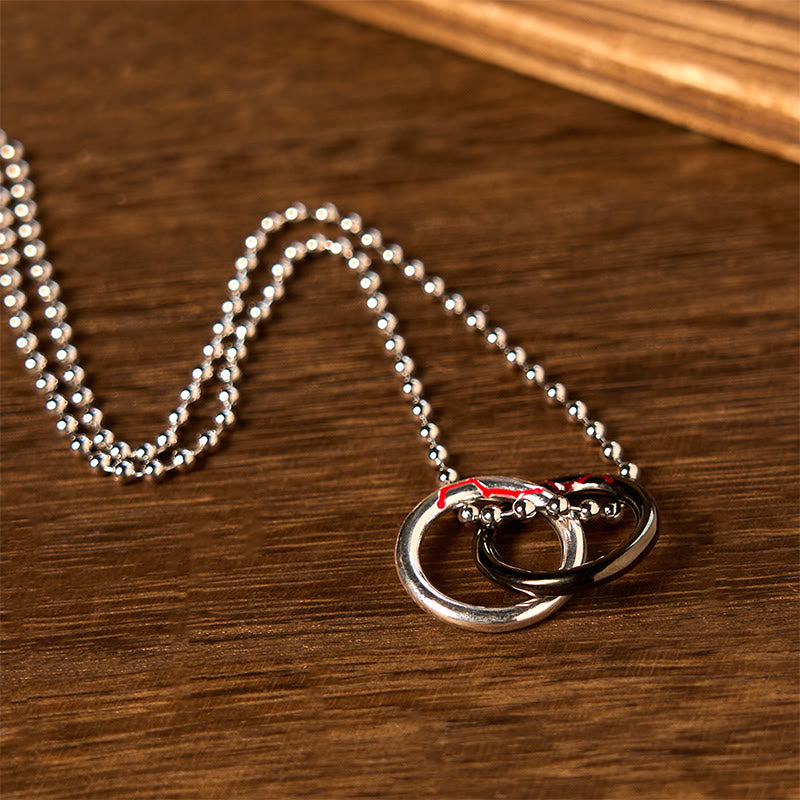 Copper Qiankun Hoop Big Dipper Luck Necklace Pendant - Image 8