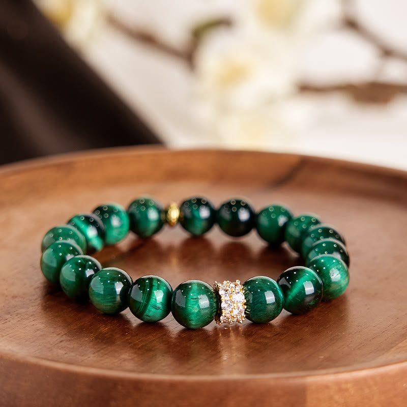 Green Tiger Eye Positive Bracelet - Image 4