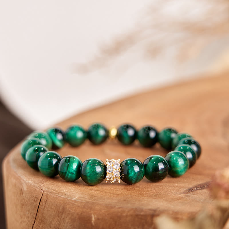 Green Tiger Eye Positive Bracelet - Image 5