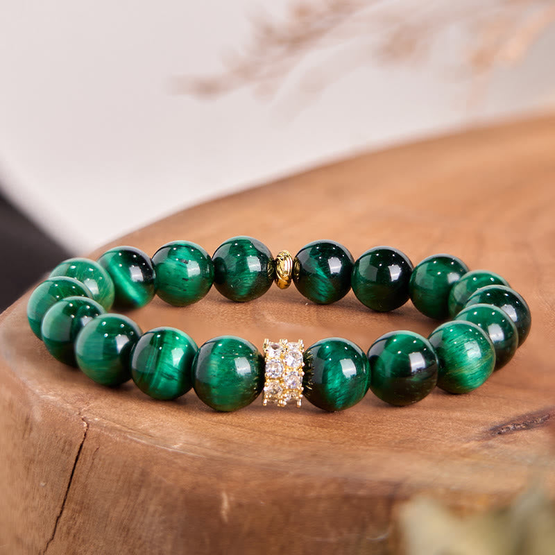 Green Tiger Eye Positive Bracelet - Image 3