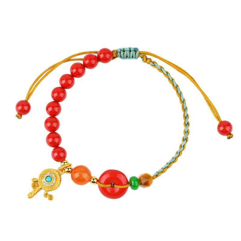 Cinnabar String Peace Buckle Blessing Bracelet - Image 10