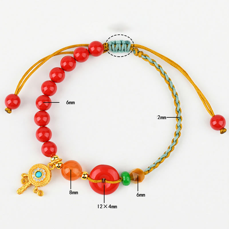 Cinnabar String Peace Buckle Blessing Bracelet - Image 9