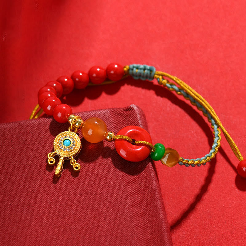 Cinnabar String Peace Buckle Blessing Bracelet - Image 11