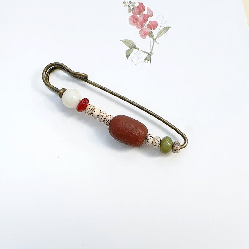 Bodhi Seed Agate Calm Harmony Brooch - Image 4