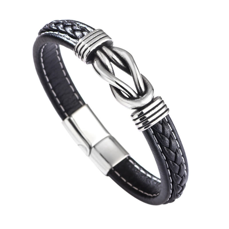 Fashion Titanium Steel Leather Strengthen Bracelet - Image 8