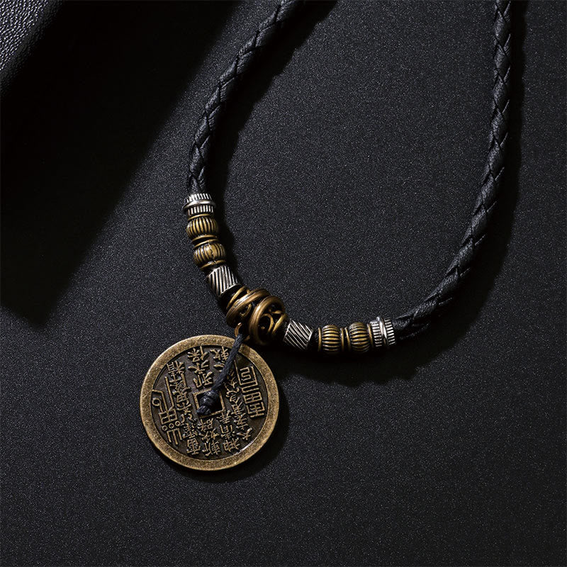 Mountain Ghosts Spend Money Bagua Alloy Copper Coin Harmony Necklace Pendant - Image 6