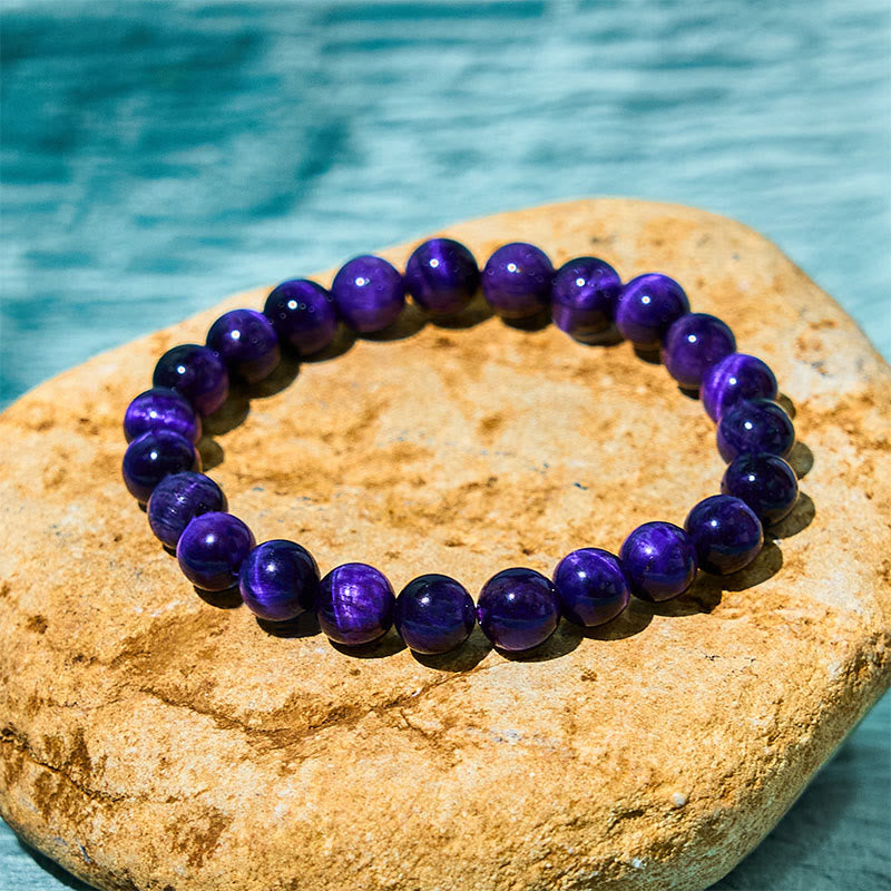 Purple Tiger Eye Creativity Bracelet