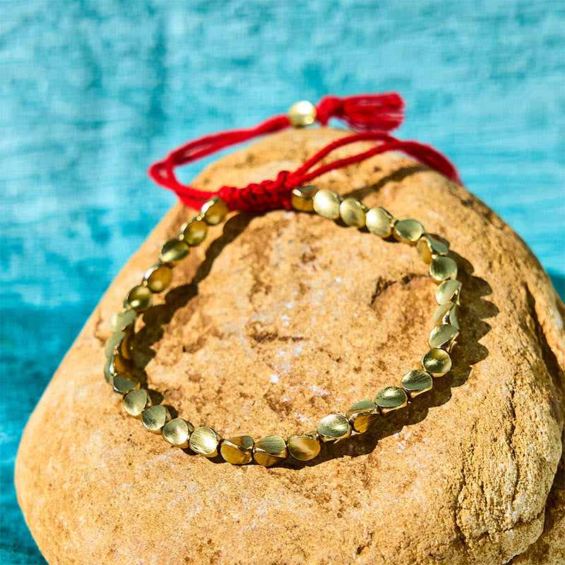Tibetan Copper Beads Healing Luck Bracelet